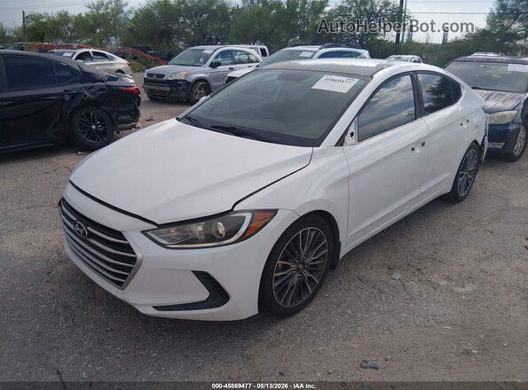 5NPD74LF8HH165796 2017 HYUNDAI ELANTRA White წინა მარცხენა ხედი სამი მეოთხედიდან