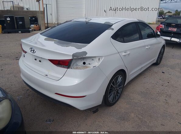 5NPD74LF8HH165796 2017 HYUNDAI ELANTRA White უკანა მარჯვენა