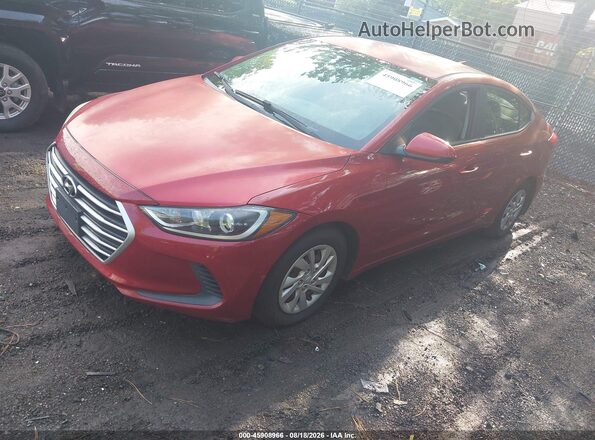 5NPD74LF8HH167337 2017 HYUNDAI ELANTRA Red Front left