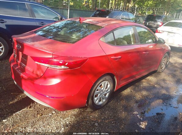 5NPD74LF8HH167337 2017 HYUNDAI ELANTRA Red Rear right
