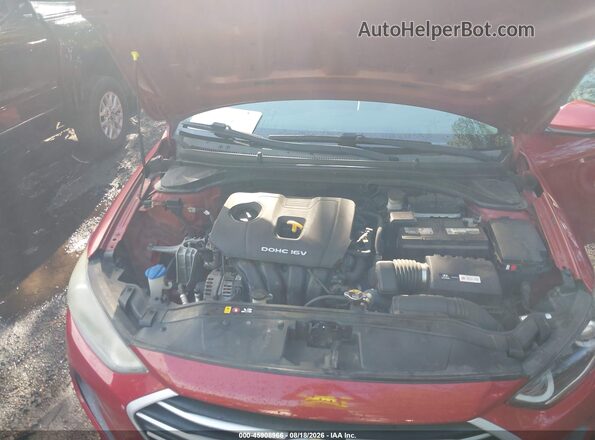 5NPD74LF8HH167337 2017 HYUNDAI ELANTRA Red Rear view