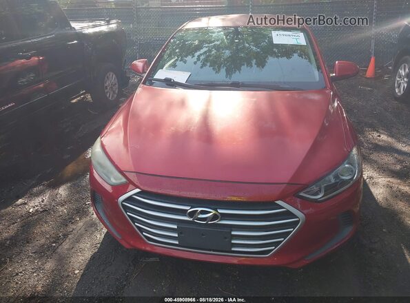 5NPD74LF8HH167337 2017 HYUNDAI ELANTRA Red Front view