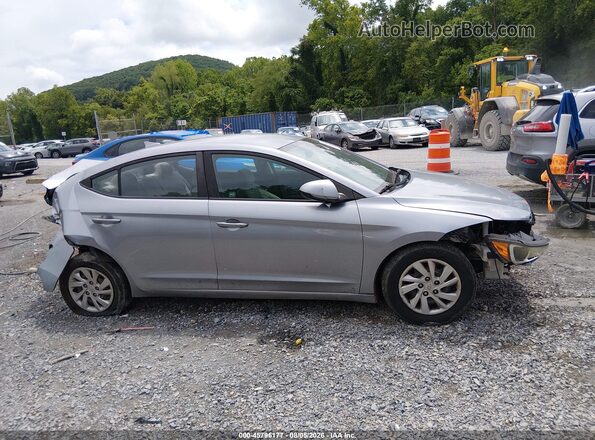 5NPD74LF8HH175504 2017 HYUNDAI ELANTRA Silver Instrument cluster view