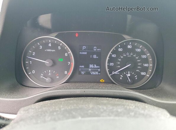 5NPD74LF8HH181190 2017 HYUNDAI ELANTRA Gray Vista del cuadro de instrumentos