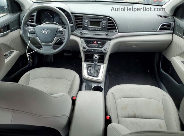 5NPD74LF8HH181190 2017 HYUNDAI ELANTRA Gray Vista del salpicadero
