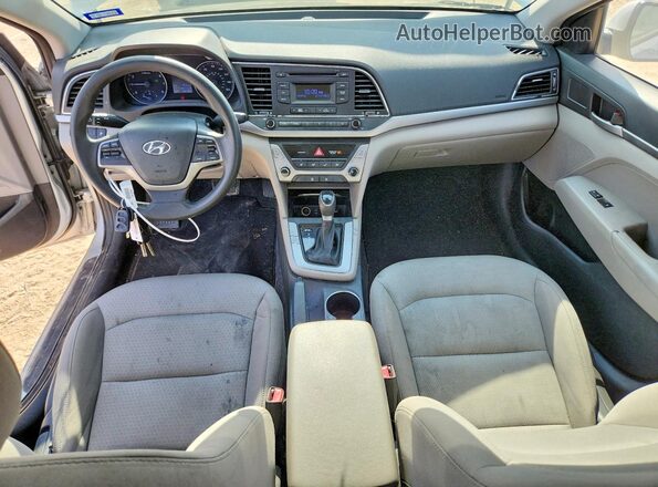 5NPD74LF8HH199589 2017 HYUNDAI ELANTRA Silver Вид панелі приладів