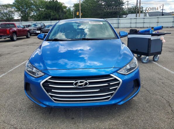 5NPD74LF8HH211188 2017 HYUNDAI ELANTRA Blue Front view