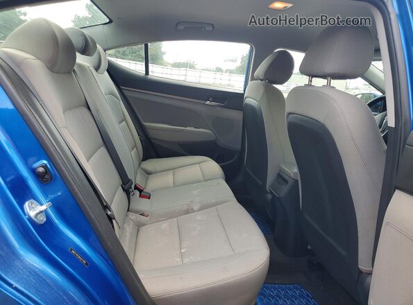 5NPD74LF8HH211188 2017 HYUNDAI ELANTRA Blue Rear seats view