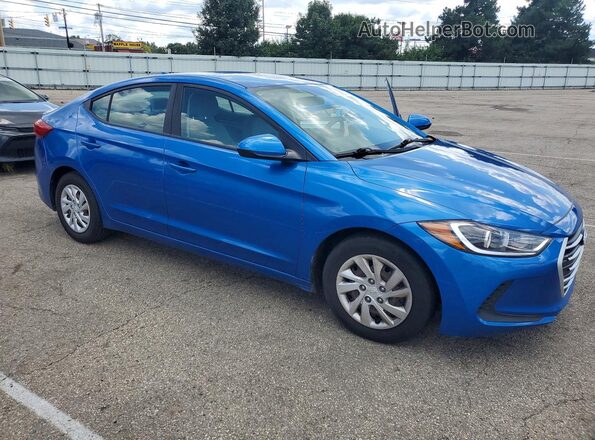 5NPD74LF8HH211188 2017 HYUNDAI ELANTRA Blue Front right