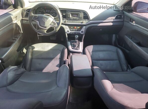 5NPD74LF8JH265449 2018 HYUNDAI ELANTRA Black Widok deski rozdzielczej