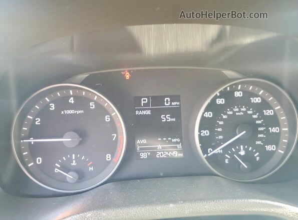 5NPD74LF8JH265449 2018 HYUNDAI ELANTRA Black Widok zestawu wskaźników