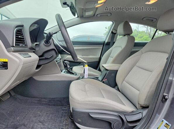 5NPD74LF8JH278332 2018 HYUNDAI ELANTRA Gray Սալոնի դիմացի տեսք