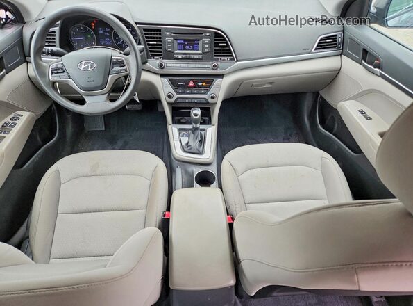 5NPD74LF8JH278332 2018 HYUNDAI ELANTRA Gray Առջևի վահանակի տեսք