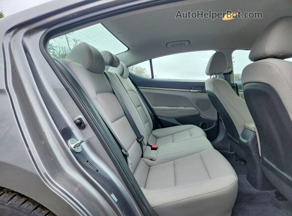 5NPD74LF8JH278332 2018 HYUNDAI ELANTRA Gray Հետևի նստատեղերի տեսք
