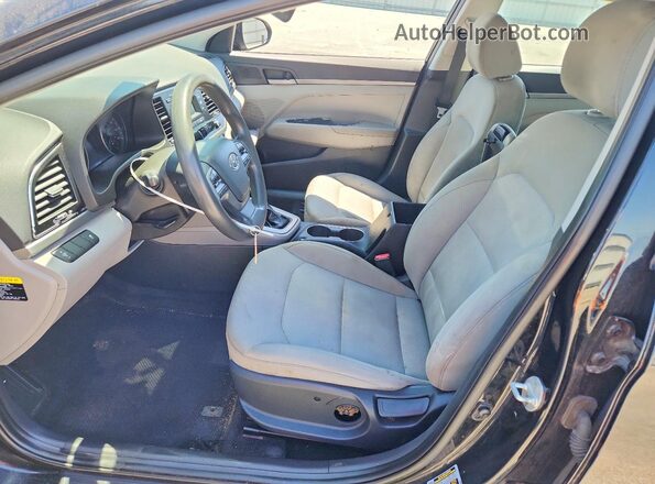 5NPD74LF8JH289637 2018 HYUNDAI ELANTRA Черный Вид салона спереди