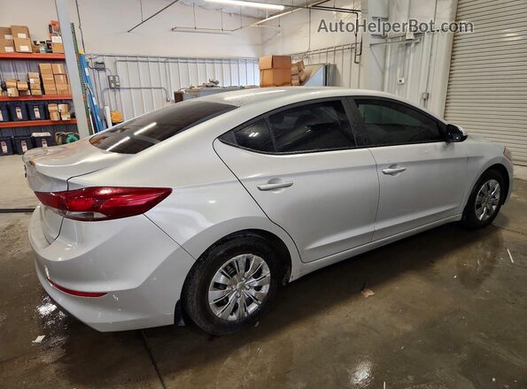 5NPD74LF8JH299245 2018 HYUNDAI ELANTRA Silver Rear right