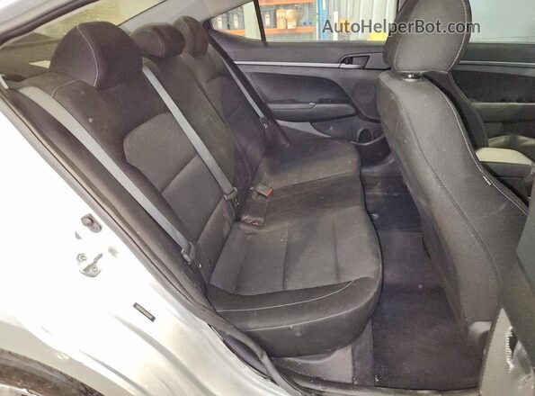 5NPD74LF8JH299245 2018 HYUNDAI ELANTRA Silver Rear seats view