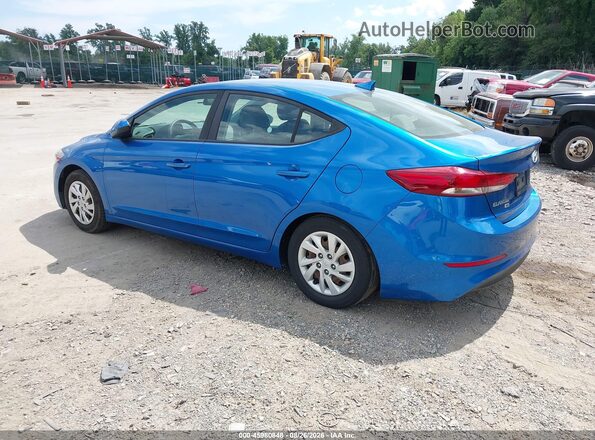 5NPD74LF8JH393576 2018 HYUNDAI ELANTRA Blue Հետևի ձախ