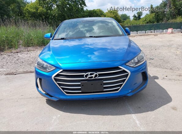 5NPD74LF8JH393576 2018 HYUNDAI ELANTRA Blue Դիմացի տեսք