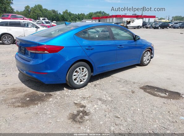 5NPD74LF8JH393576 2018 HYUNDAI ELANTRA Blue Հետևի աջ