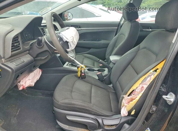 5NPD74LF8KH411608 2019 HYUNDAI ELANTRA Black Вид салону спереду