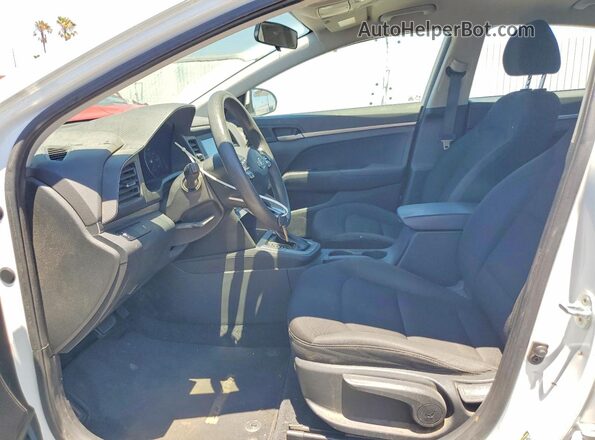 5NPD74LF8KH429221 2019 HYUNDAI ELANTRA White წინა სალონის ხედი