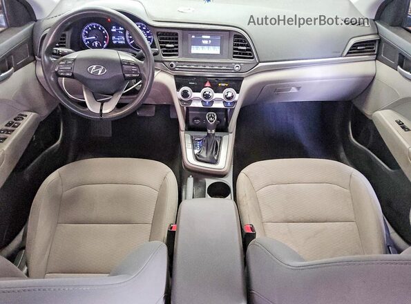 5NPD74LF8KH466415 2019 HYUNDAI ELANTRA Black Առջևի վահանակի տեսք
