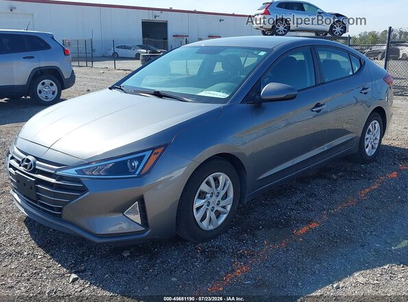5NPD74LF8KH479729 2019 HYUNDAI ELANTRA Silver Առջևի ձախ երեք քառորդ տեսարան