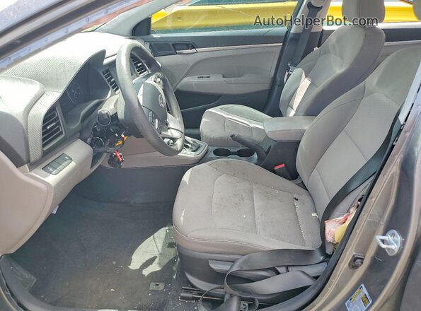 5NPD74LF8KH482548 2019 HYUNDAI ELANTRA Gray Vista interior delantera