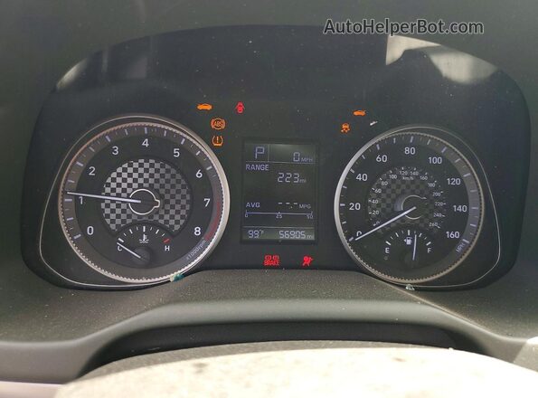 5NPD74LF8KH482548 2019 HYUNDAI ELANTRA Gray Vista del cuadro de instrumentos