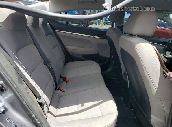 5NPD74LF8KH482548 2019 HYUNDAI ELANTRA Gray Vista de los asientos traseros