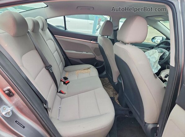 5NPD74LF8KH483022 2019 HYUNDAI ELANTRA Серый Вид задних сидений