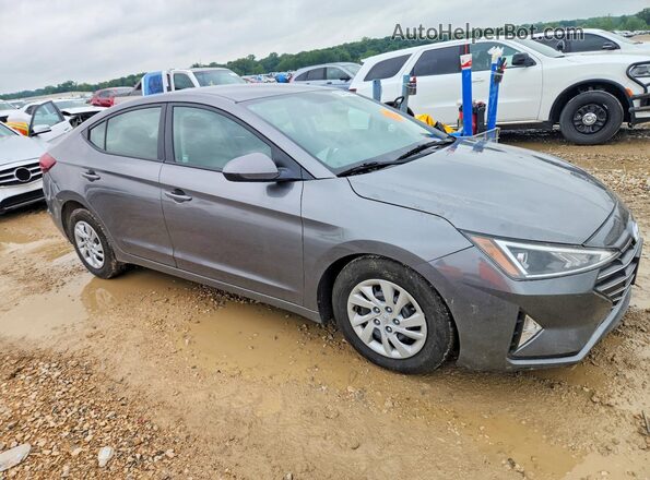 5NPD74LF8KH483022 2019 HYUNDAI ELANTRA Серый Передняя правая четверть