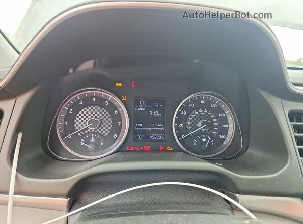 5NPD74LF8KH483022 2019 HYUNDAI ELANTRA Серый Вид щитка приборов