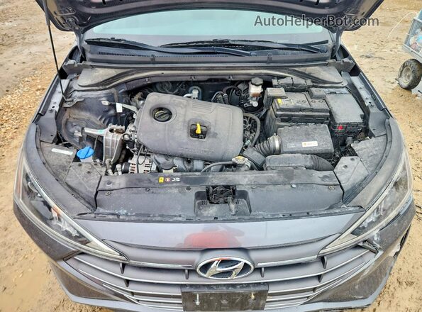 5NPD74LF8KH483022 2019 HYUNDAI ELANTRA Серый Вид задней части салона