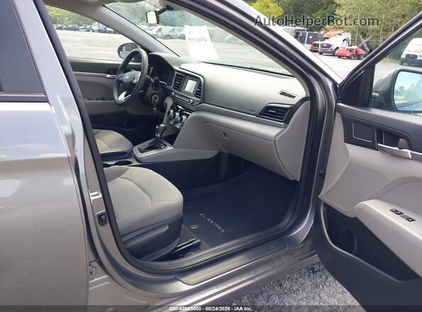 5NPD74LF8KH486034 2019 HYUNDAI ELANTRA Серый Вид салона спереди