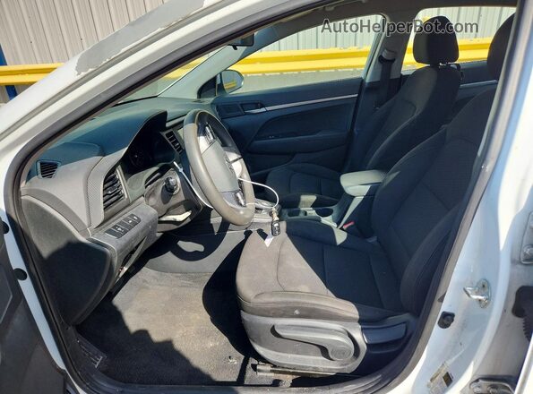 5NPD74LF8LH500595 2020 HYUNDAI ELANTRA White Вид салону спереду