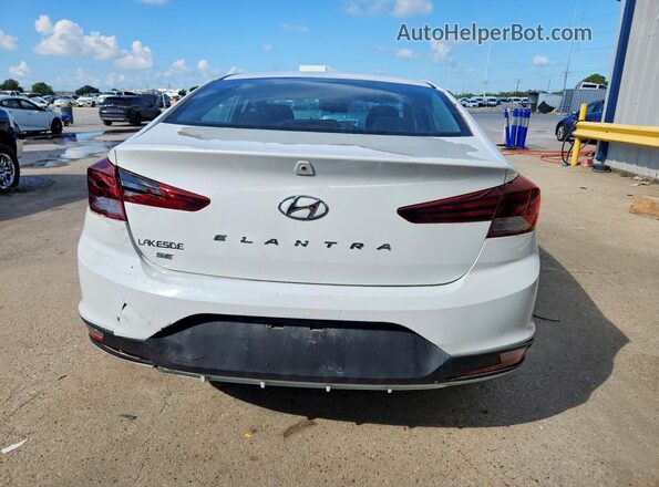 5NPD74LF8LH500595 2020 HYUNDAI ELANTRA White Вид ззаду