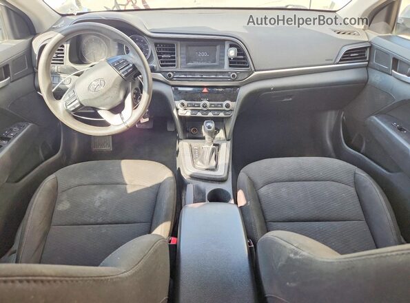 5NPD74LF8LH500595 2020 HYUNDAI ELANTRA White Вид панелі приладів