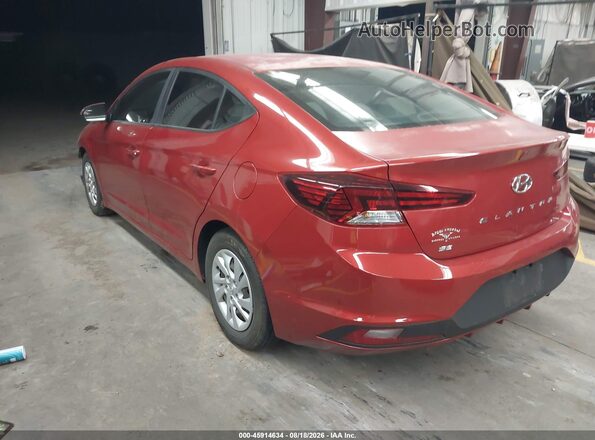 5NPD74LF8LH500970 2020 HYUNDAI ELANTRA Red უკანა მარცხენა