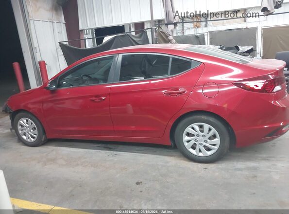 5NPD74LF8LH500970 2020 HYUNDAI ELANTRA Red უკანა სალონის ხედი