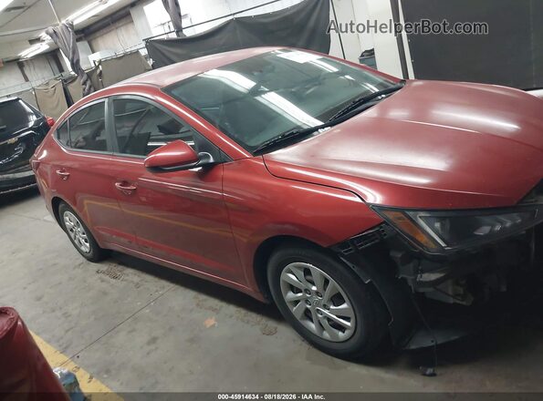 5NPD74LF8LH500970 2020 HYUNDAI ELANTRA Red ხელსაწყოთა პანელის ხედი