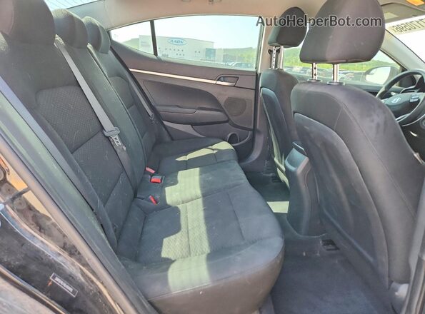 5NPD74LF8LH594915 2020 HYUNDAI ELANTRA Black Rear seats view