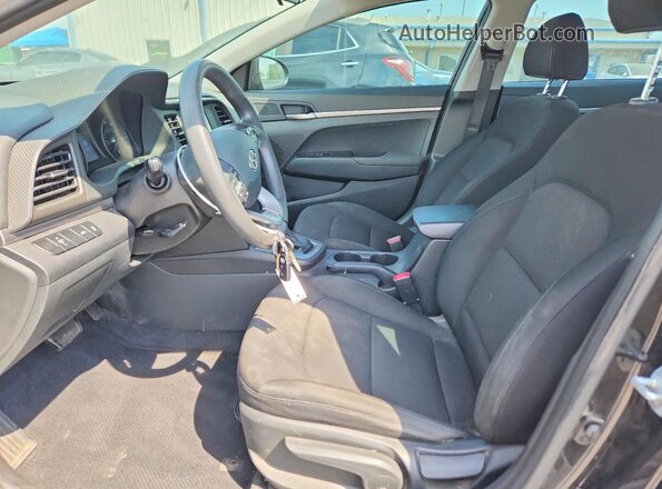 5NPD74LF8LH594915 2020 HYUNDAI ELANTRA Black Front interior view