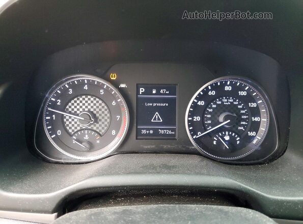5NPD74LF8LH599368 2020 HYUNDAI ELANTRA Gray Instrument cluster view