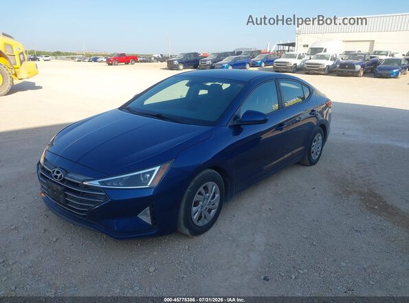 5NPD74LF8LH600647 2020 HYUNDAI ELANTRA Blue Передня ліва чверть