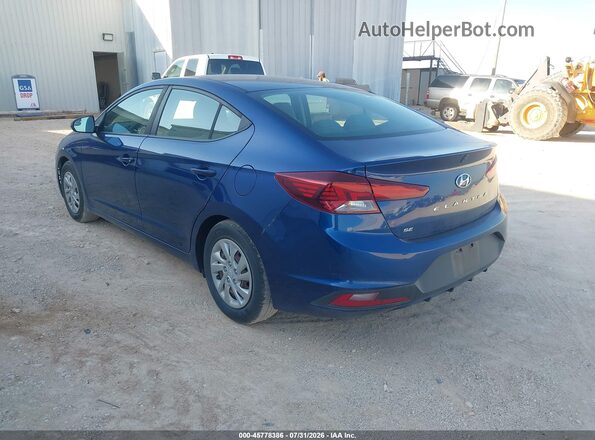 5NPD74LF8LH600647 2020 HYUNDAI ELANTRA Blue Задня ліва чверть