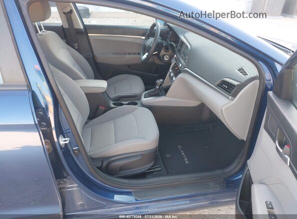 5NPD74LF8LH600647 2020 HYUNDAI ELANTRA Blue Вид салону спереду