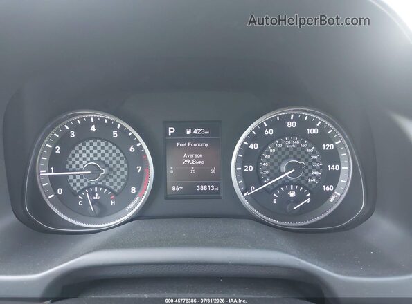 5NPD74LF8LH600647 2020 HYUNDAI ELANTRA Blue Вид задніх сидінь