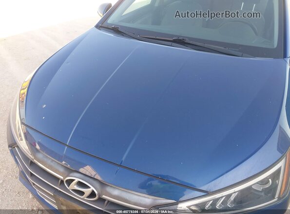 5NPD74LF8LH600647 2020 HYUNDAI ELANTRA Blue Вид задньої частини салону